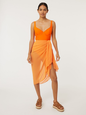 Orange Knotted Sarong | Women | George ...